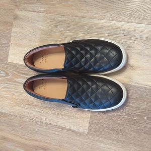 Black slip on shoes
